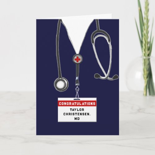 Doctor Medical School Graduation Card