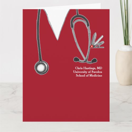 Doctor Medical School Graduation Card