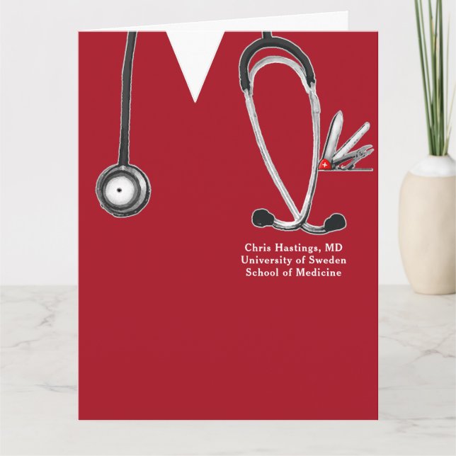 Doctor Medical School Graduation Card (Front)