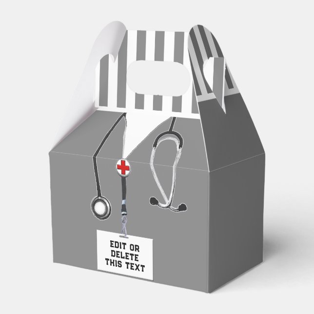 Doctor Medical School Graduation Favor Box (Front Side)