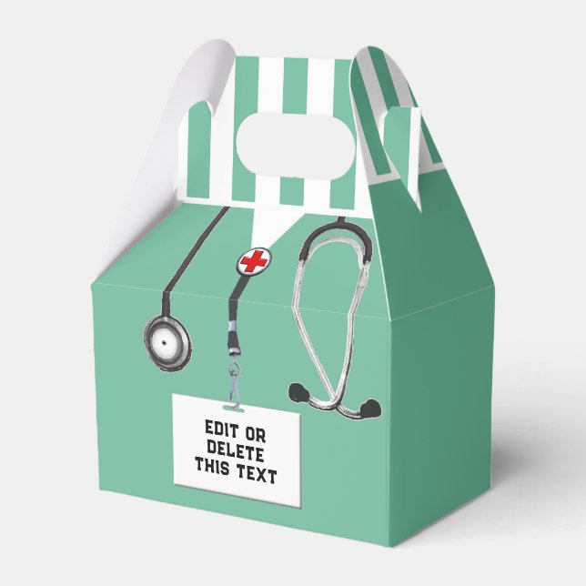 Doctor Medical School Graduation Favor Boxes (Front Side)