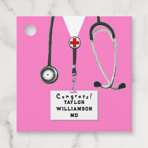 Doctor Medical School Graduation Favor Tags