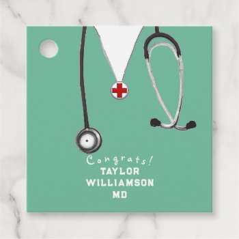 Doctor Medical School Graduation Favor Tags by partygames at Zazzle