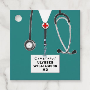 Doctor Medical School Graduation Favor Tags