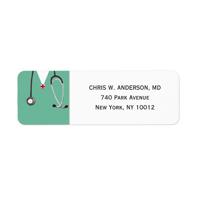 Doctor Medical School Graduation Label (Front)
