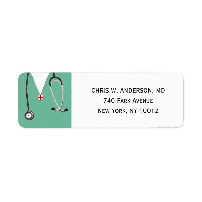 Doctor Medical School Graduation Label (Front)