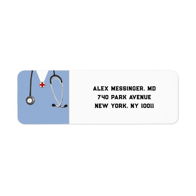 Doctor Medical School Graduation Label (Front)
