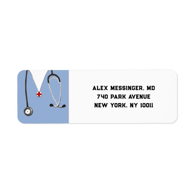 Doctor Medical School Graduation Label (Front)