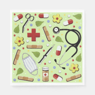 Doctor Medical School Graduation Napkins