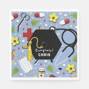 Doctor Medical School Graduation Napkins