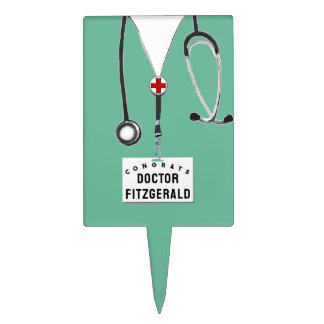 Doctor Medical School Graduation Party Cake Topper