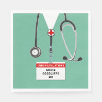 Doctor Medical School Graduation Party Napki