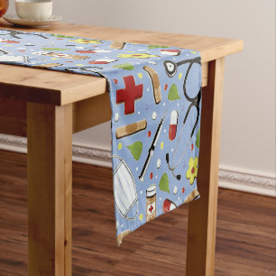 Doctor Medical School Graduation Party Short Table Runner