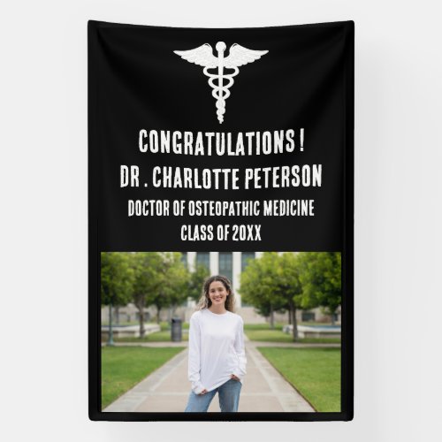 Doctor Medical School Graduation Photo Banner