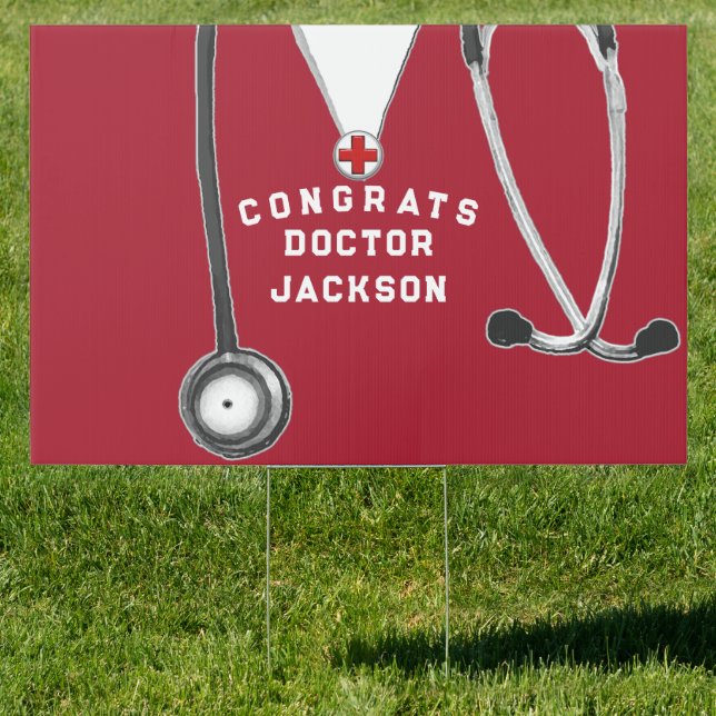 Doctor Medical School Graduation Sign (Insitu)