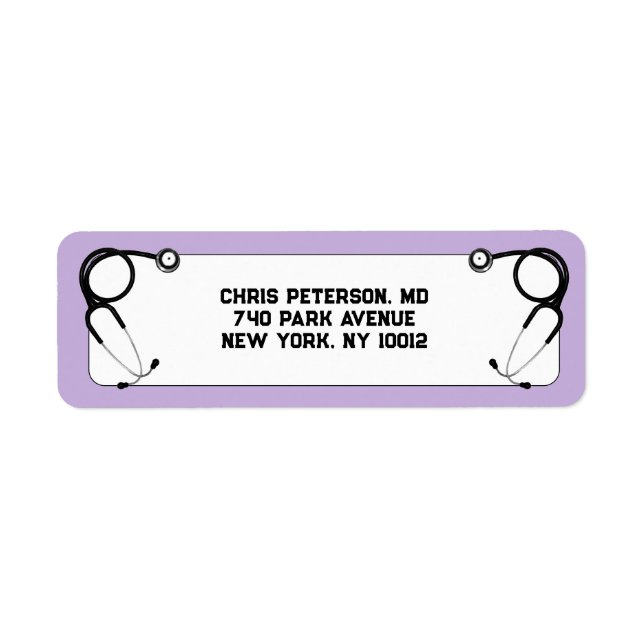 Doctor Medical School Label (Front)