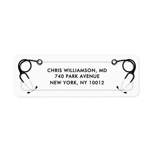 Doctor Medical School Label (Front)