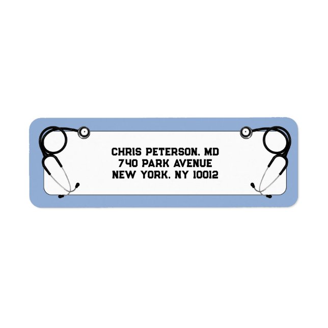 Doctor Medical School Label (Front)