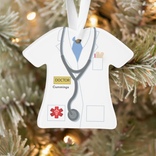 Doctor Medical Uniform Personalized Novelty Ornament (Tree)
