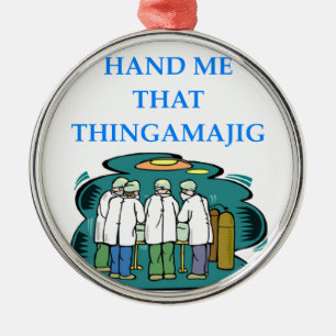 doctor metal ornament
