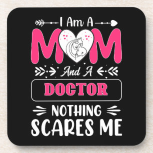 Doctor Mom, Funny Doctor Mom Beverage Coaster