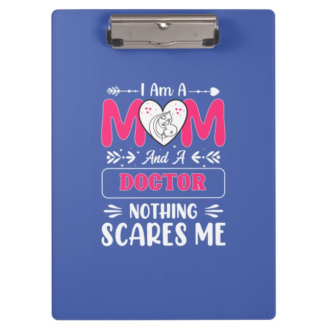 Doctor Mom, Funny Doctor Mom Clipboard (Front)