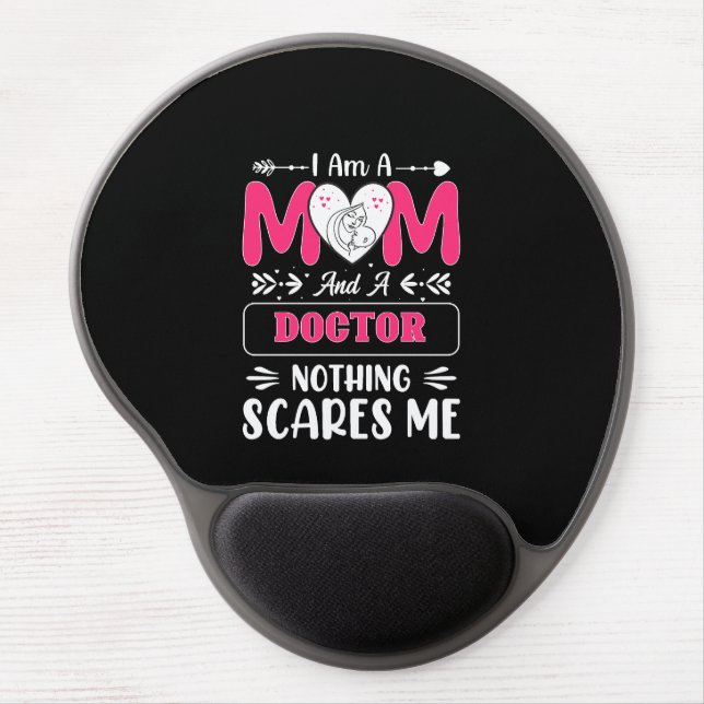 Doctor Mom, Funny Doctor Mom Gel Mouse Pad (Front)