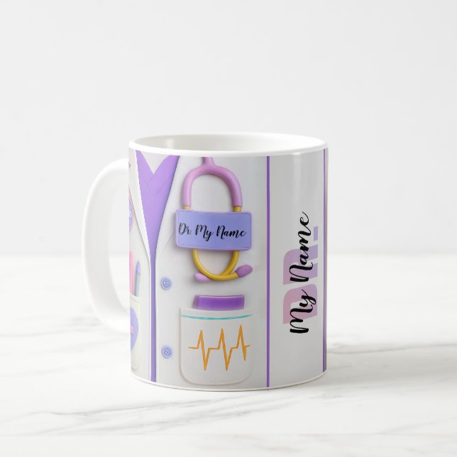 Doctor Mug Medical Themed Gift for Healthcare Prof (Front Left)