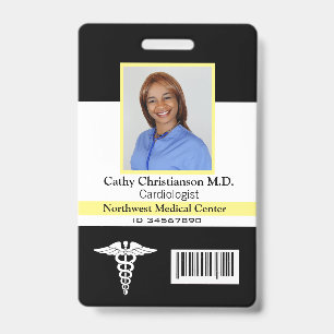 Doctor Name Photo Badge Scanner Code