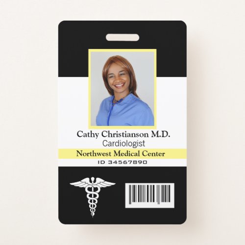 Doctor Name Photo Badge Scanner Code