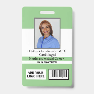 Doctor Name Photo Logo Badge Scanner Code