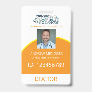 Doctor Name Tag Photo IDs Physicians &Badges Badge
