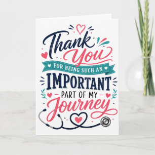 Doctor Nurse Gift Surgeon Medical therapist heart Card