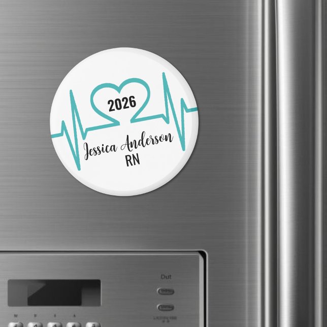 Doctor Nurse Medical Magnet (Cute Graduation Heart Beat Doctor Nurse Medical Magnet)