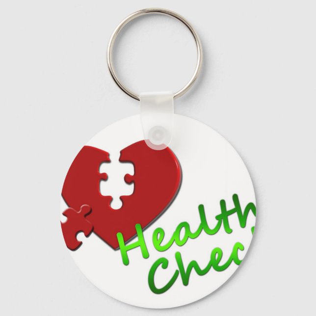 Doctor Nurse Medical Office Business Peace Love Keychain (Front)
