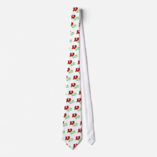 Doctor Nurse Medical Office Business Peace Love Neck Tie