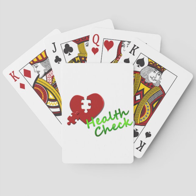 Doctor Nurse Medical Office Business Peace Love Poker Cards (Back)