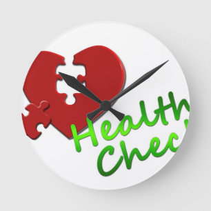 Doctor Nurse Medical Office Business Peace Love Round Clock