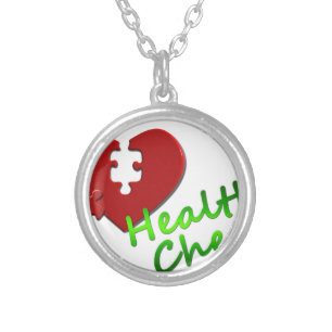 Doctor Nurse Medical Office Business Peace Love Silver Plated Necklace