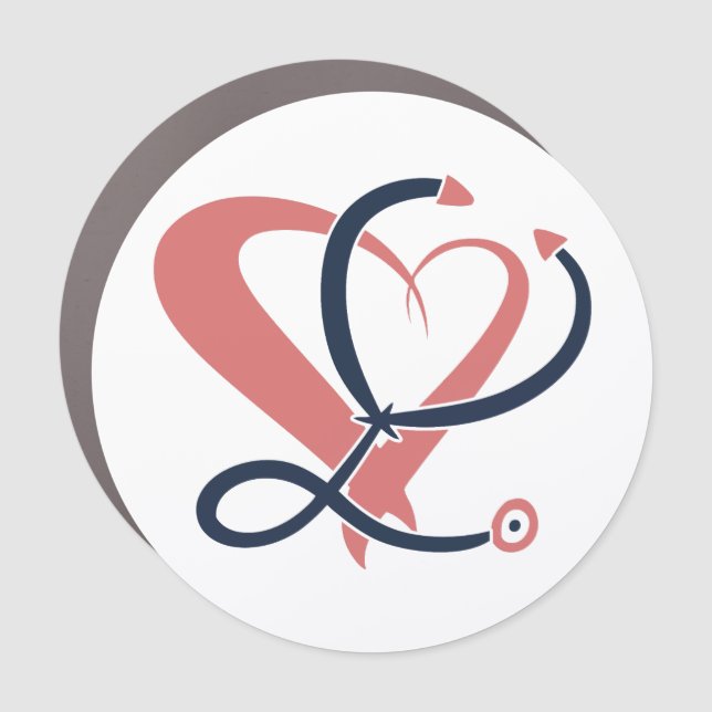 Doctor, nurse, paramedic, emergency gift template car magnet (Front)