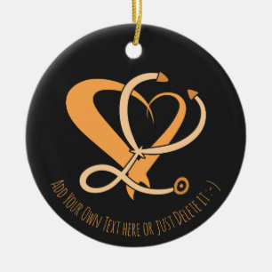 Doctor, nurse, paramedic, emergency gift template ceramic ornament