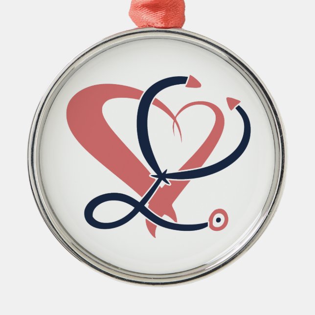 Doctor, nurse, paramedic, emergency gift template metal ornament (Front)