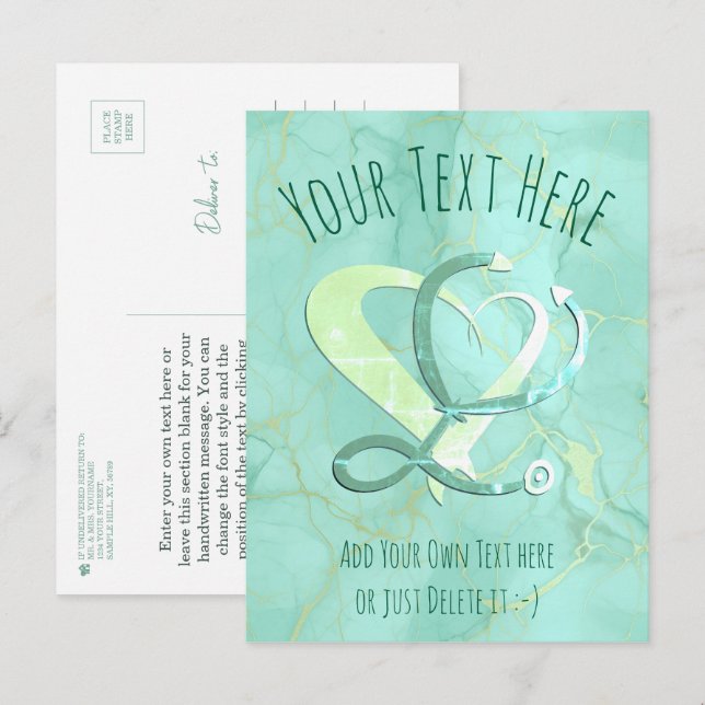 Doctor, nurse, paramedic, emergency gift template postcard (Front/Back)