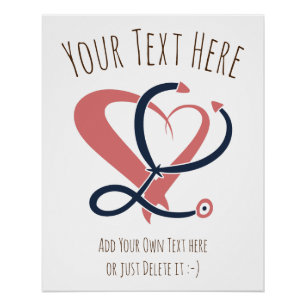 Doctor, nurse, paramedic, emergency gift template poster