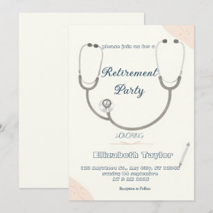 Doctor nurse retirement invitation