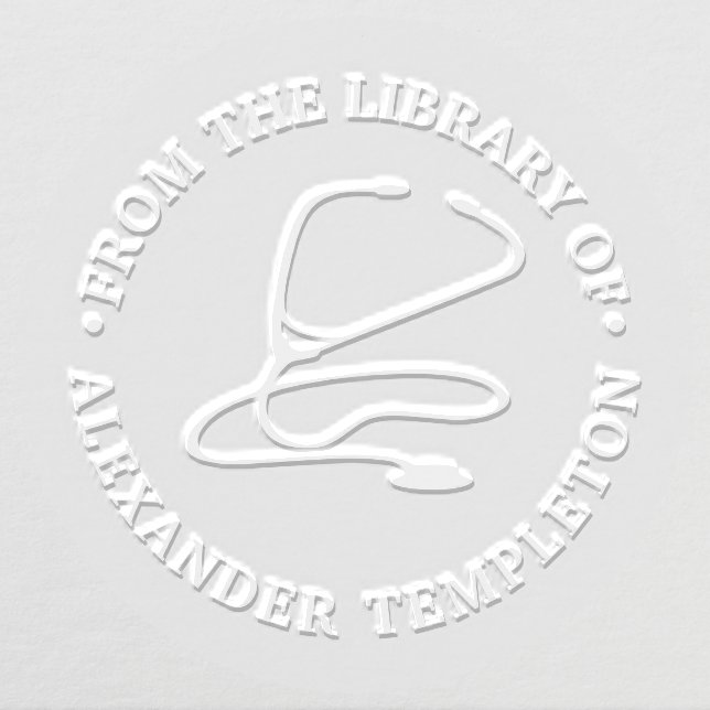 Doctor Nurse Stethoscope “From the library of” Embosser (Design)