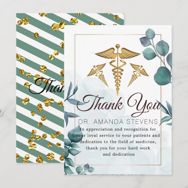 Doctor | Nurse Thank You Card (Front/Back)