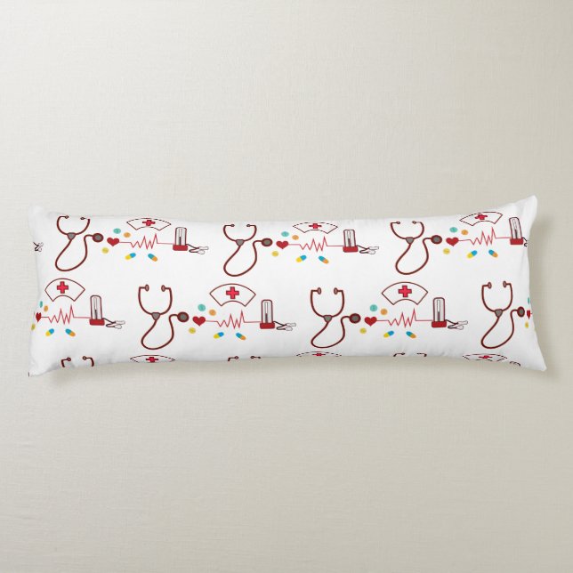 doctor , Nursing, Medical, hospital Body Pillow (Back)