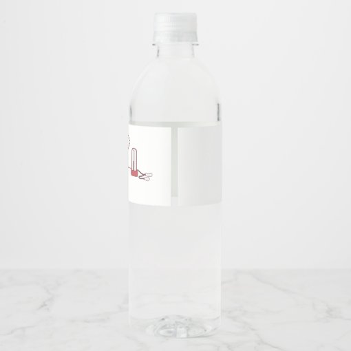 Doctor , Nursing, Medical, hospital Water Bottle Label Zazzle