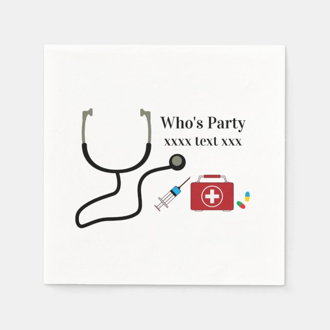 Doctor , Nursing, Medical Napkins (Front)